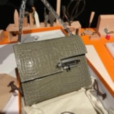 wholesale quality hermes verrou 17 shiny allligator gris tourterelle phw